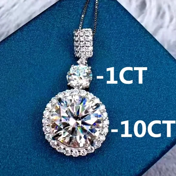 18k gold 11ct diamond necklace - Picture 6 of 11